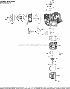 Cylinder_HeadBreather_Group_4-32-15_Zt Diagram and Parts List for  Kohler Engine