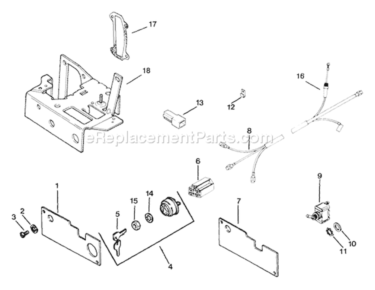 Page R Diagram and Parts List for  Kohler Engine