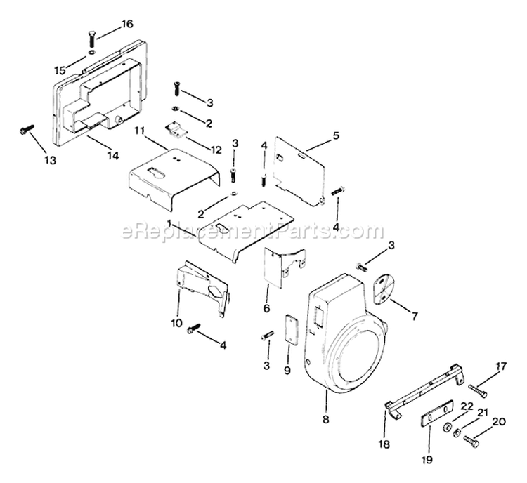 Page B Diagram and Parts List for  Kohler Engine