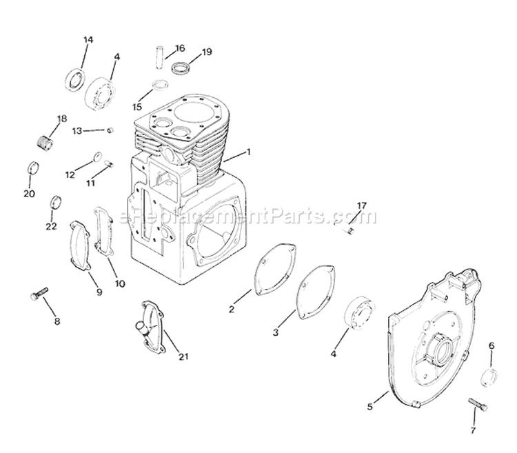 Page F Diagram and Parts List for  Kohler Engine