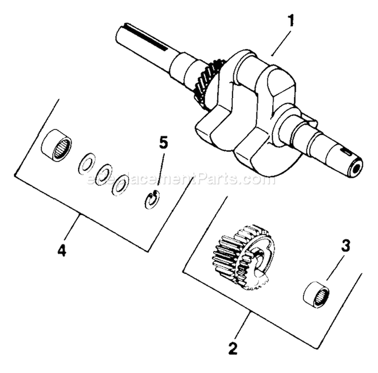 Page G Diagram and Parts List for  Kohler Engine
