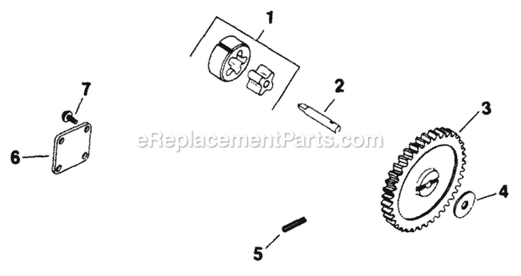 Page P Diagram and Parts List for  Kohler Engine