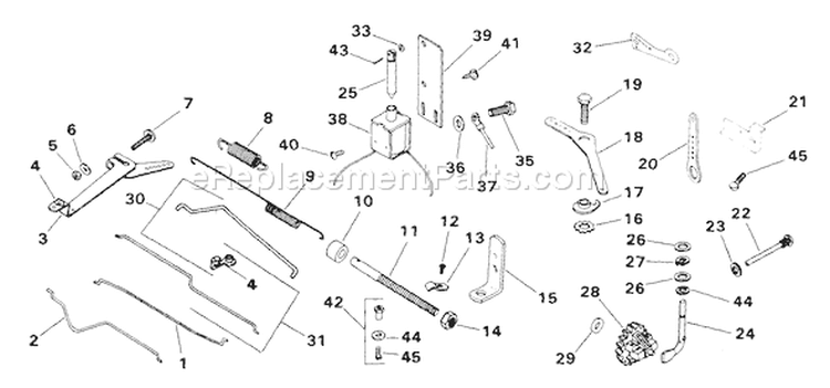 Page N Diagram and Parts List for  Kohler Engine