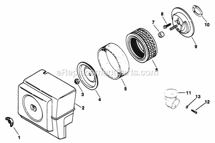 Page A Diagram and Parts List for  Kohler Engine