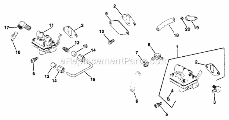Page L Diagram and Parts List for  Kohler Engine