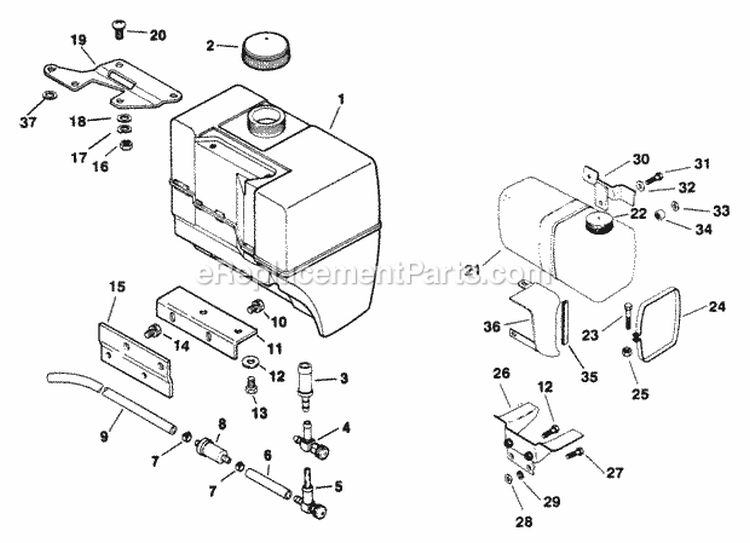 Page L Diagram and Parts List for  Kohler Engine