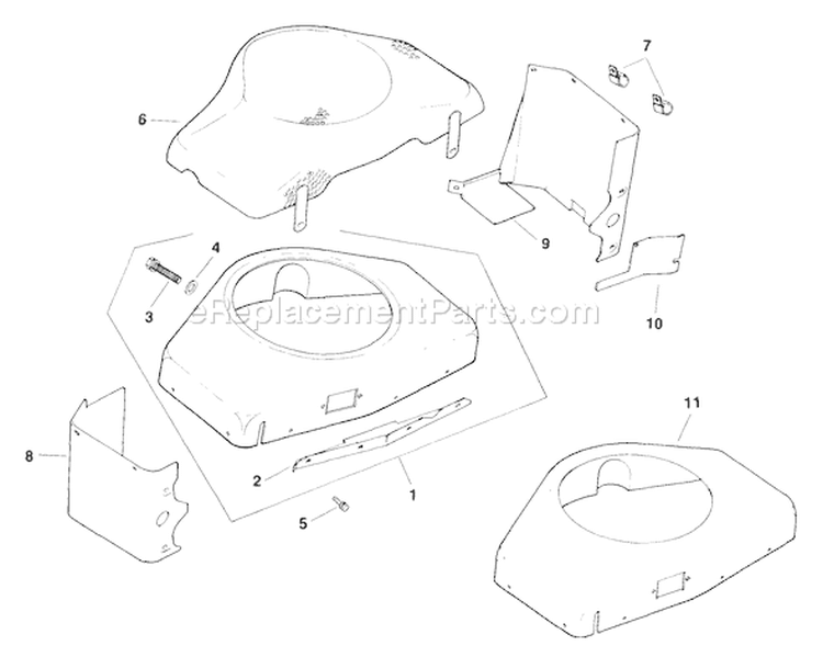 Page B Diagram and Parts List for  Kohler Engine