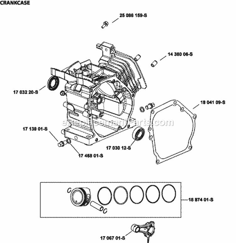 Page C Diagram and Parts List for  Kohler