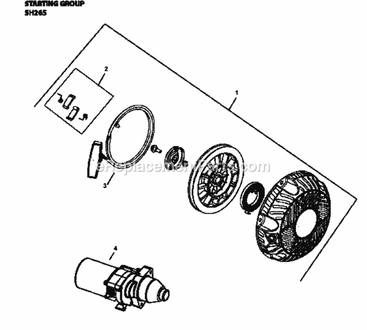 Page L Diagram and Parts List for  Kohler
