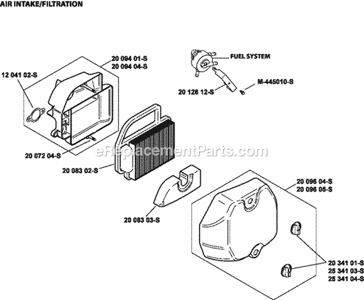 Page A Diagram and Parts List for  Kohler Engine