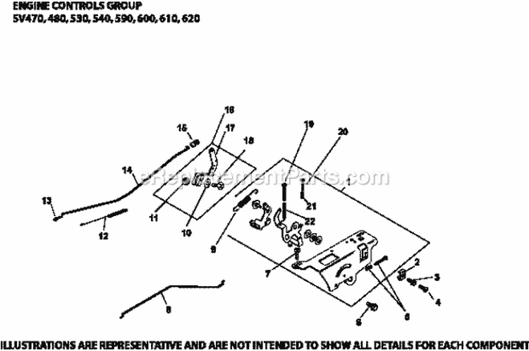 Page G Diagram and Parts List for  Kohler Engine