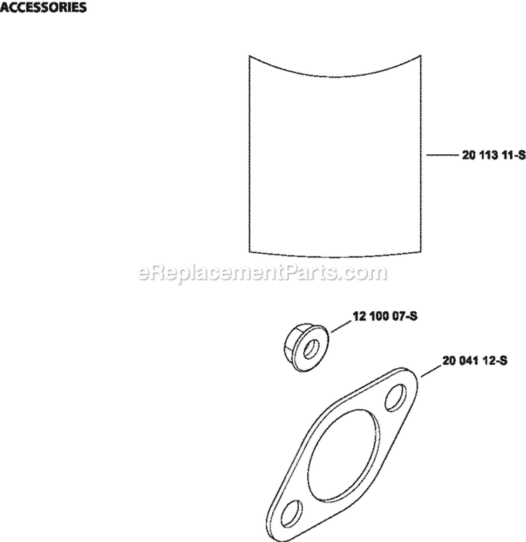 Page A Diagram and Parts List for  Kohler Engine