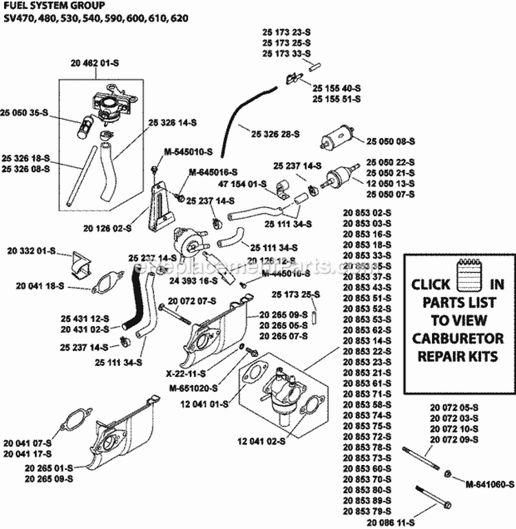 Page I Diagram and Parts List for  Kohler Engine