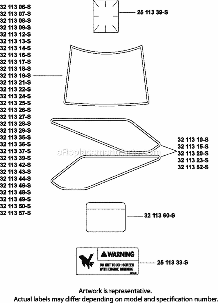 Page H Diagram and Parts List for  Kohler Engine