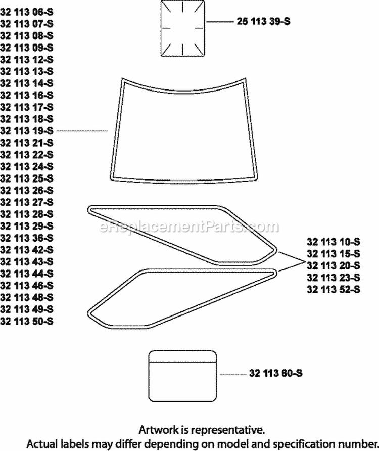 Page H Diagram and Parts List for  Kohler Engine