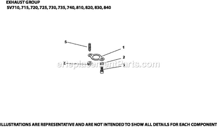 Page G Diagram and Parts List for  Kohler Engine