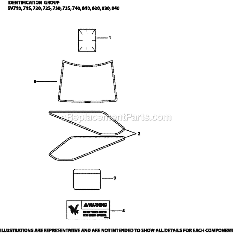 Page H Diagram and Parts List for  Kohler Engine