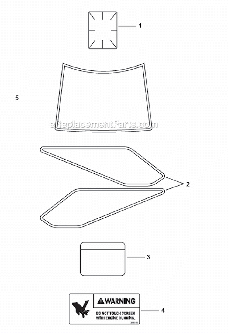 Identification Group Diagram and Parts List for  Kohler Engine