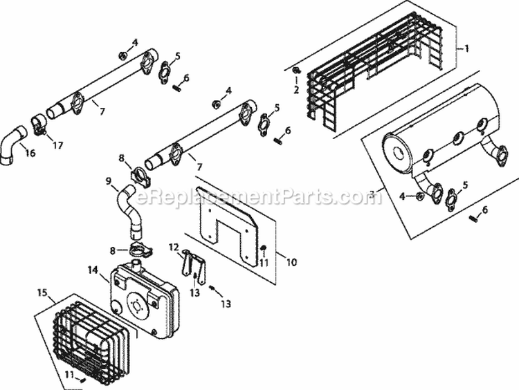 Page F Diagram and Parts List for  Kohler Engine