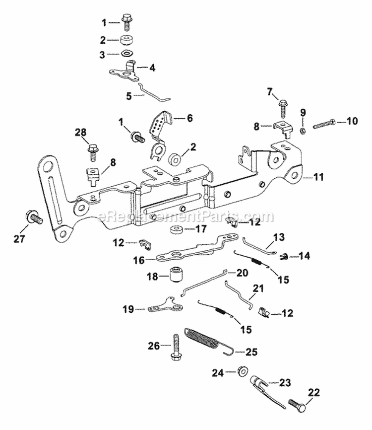 Page D Diagram and Parts List for  Kohler Engine