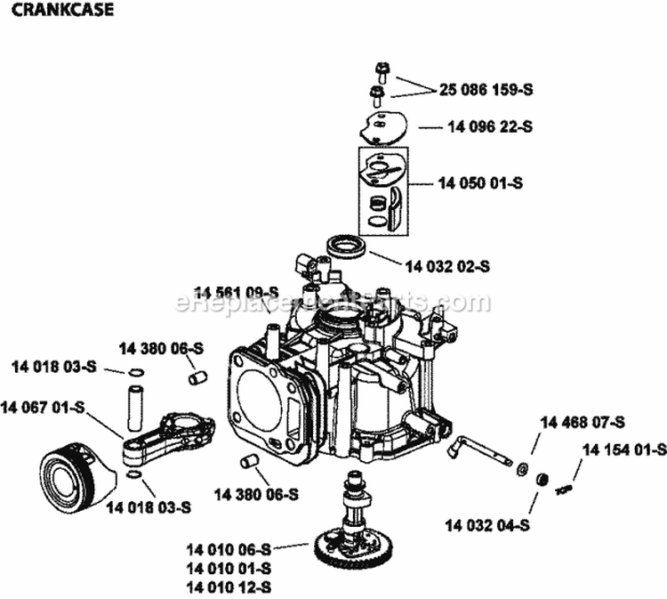 Page C Diagram and Parts List for  Kohler Engine