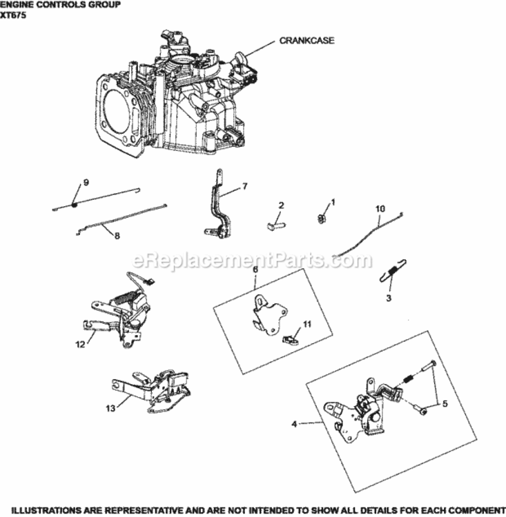 Engine_Controls_Xt675-2070_Xt675 Diagram and Parts List for  Kohler Engine