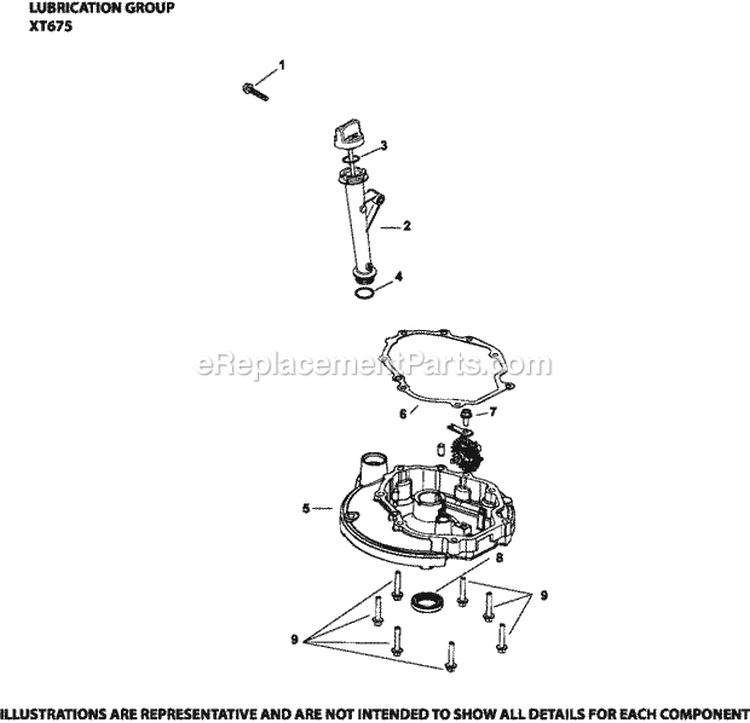 Page K Diagram and Parts List for  Kohler Engine