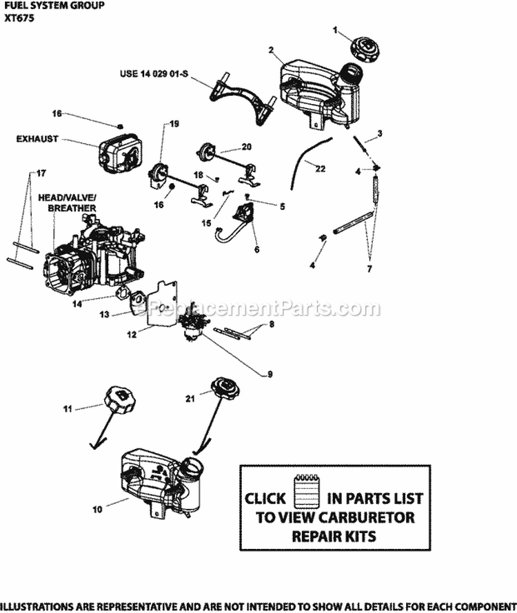 Page H Diagram and Parts List for  Kohler Engine
