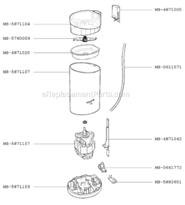 Part Location Diagram of MS-0612259 Krups Cord