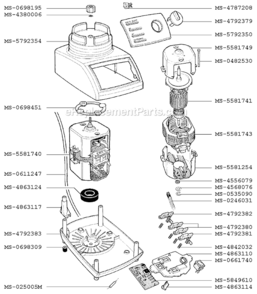 Part Location Diagram of MS-4792381 Krups Press Button