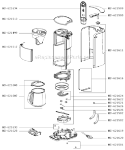 Part Location Diagram of MS-621501 Krups Foot
