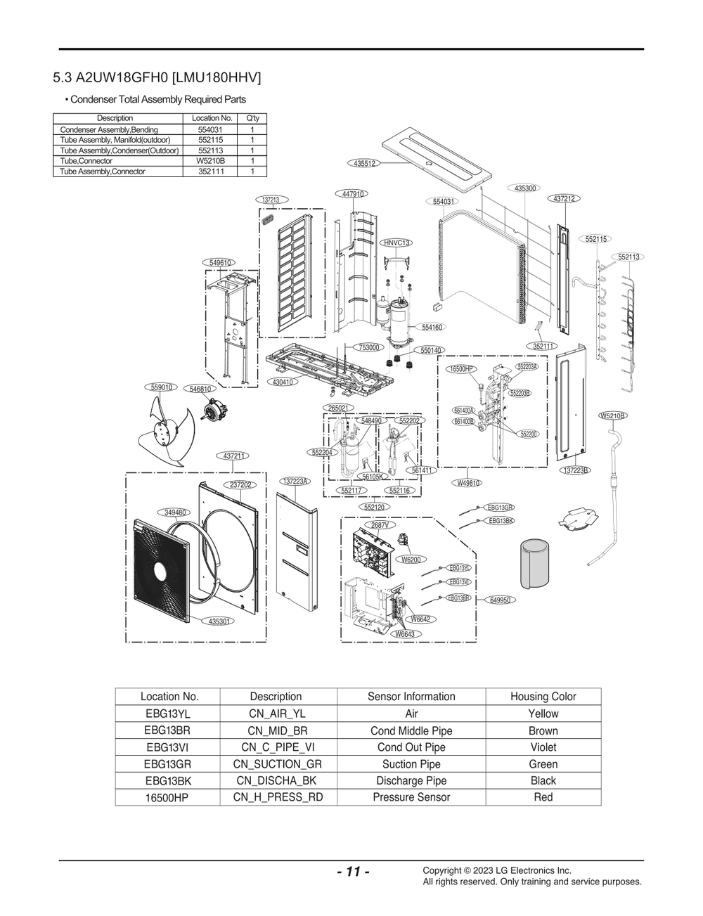 Diagram 1 Diagram and Parts List for AWGHEUS LG Air Conditioner
