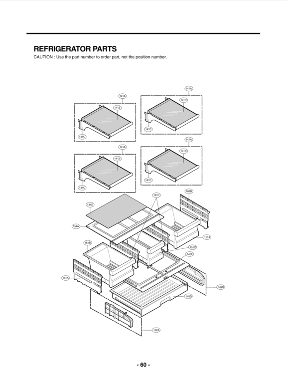 REFRIGERATOR PARTS Diagram and Parts List for LFC25776SB AWBCNA4 LG Refrigerator