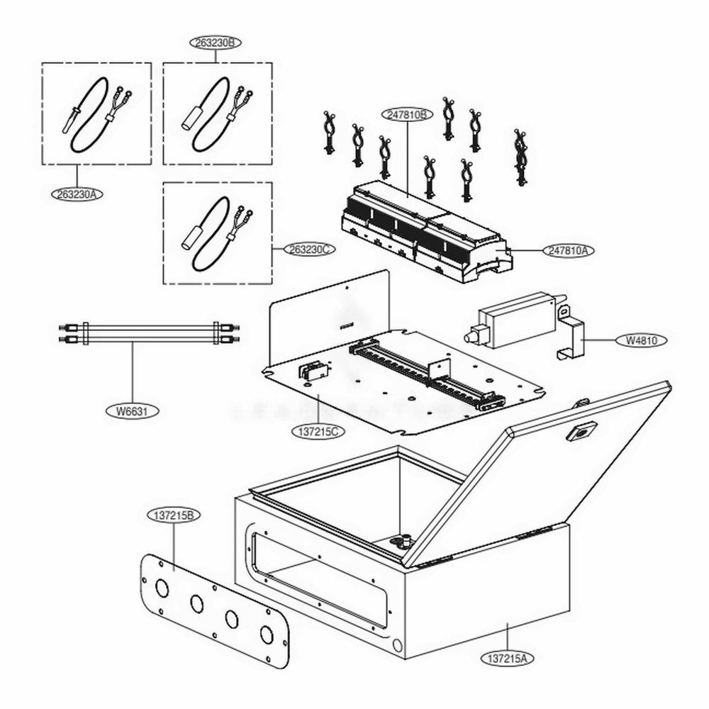 Main Diagram and Parts List for PAHCMS000 ENCXLUS LG Air Conditioner