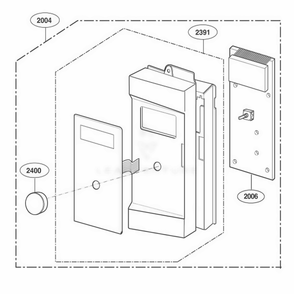 Controller Parts Diagram and Parts List for ABSEGEU LG Range