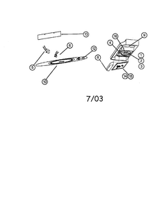 Motor/grille Diagram and Parts List for  Kenmore Range Hood