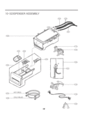 DISPENSER ASSEMBLY Diagram and Parts List for  LG Washer