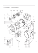 Part Location Diagram of 4417EA1002J LG Stator Assembly