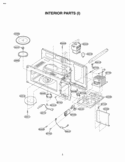 Part Location Diagram of 5889W2A012A LG Turntable Assembly