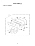 DOOR PARTS II Diagram and Parts List for LMV2083ST/01 LG Microwave