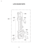 LATCH BOARD PARTS Diagram and Parts List for LMV2083ST/01 LG Microwave