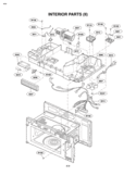 INTERIOR PARTS II Diagram and Parts List for LMV2083ST/01 LG Microwave