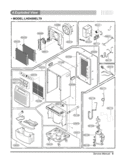 Service Manual Diagram and Parts List for  LG Dehumidifier