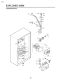 ICE &WATER PARTS EXPLODED VIEW Diagram and Parts List for LSC27921SW /03 LG Refrigerator