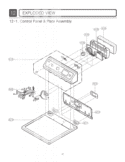 EXPLODED VIEW   Control Panel & Plate Assembly Diagram and Parts List for TD-V10031E ABWEGSP LG Dryer