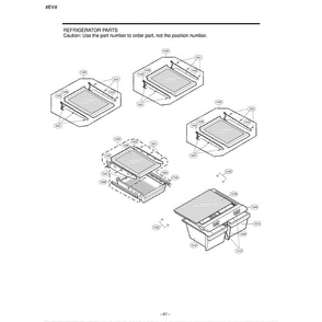 Section 4 Diagram and Parts List for ASTCLGG LG Refrigerator