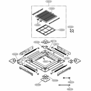 Main Diagram and Parts List for PTUQC ENCXLUS LG Air Conditioner