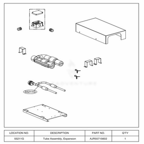 Main Diagram and Parts List for PRLK096A0 ENCXLEU LG Air Conditioner