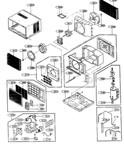 Part Location Diagram of 5403A20042B LG CONDENSER ASSEMBLY,BENDI