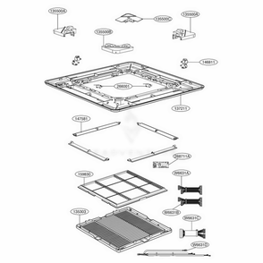 Part Location Diagram of 6871A20096J LG PCB ASSEMBLY,DISPLAY